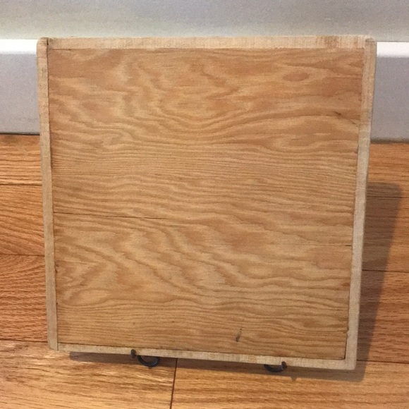 Retro vintage 70s design wood and ceramic tile trivet / decor - Picture 2 of 2